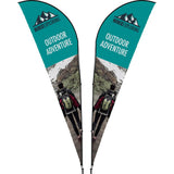 Legend 4M Sublimated Sharkfin Double-Sided Flying Banner - 1 complete unit Default Title