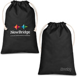Kooshty Kokomo Midi Cotton Drawstring Pouch Default Title BLACK