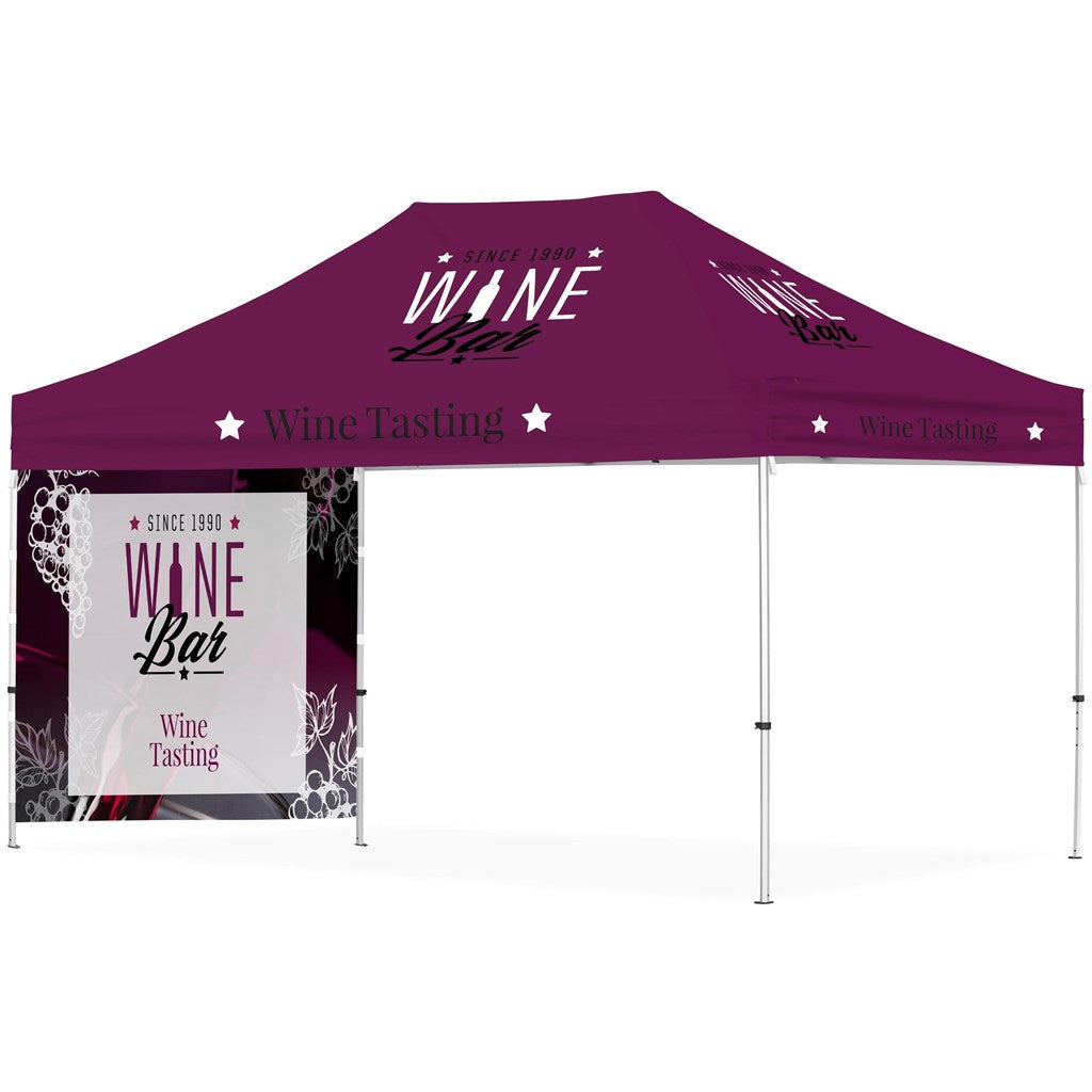Ovation Sublimated Gazebo 4.5m X 3m - 1 Short Full-Wall Skin Default Title