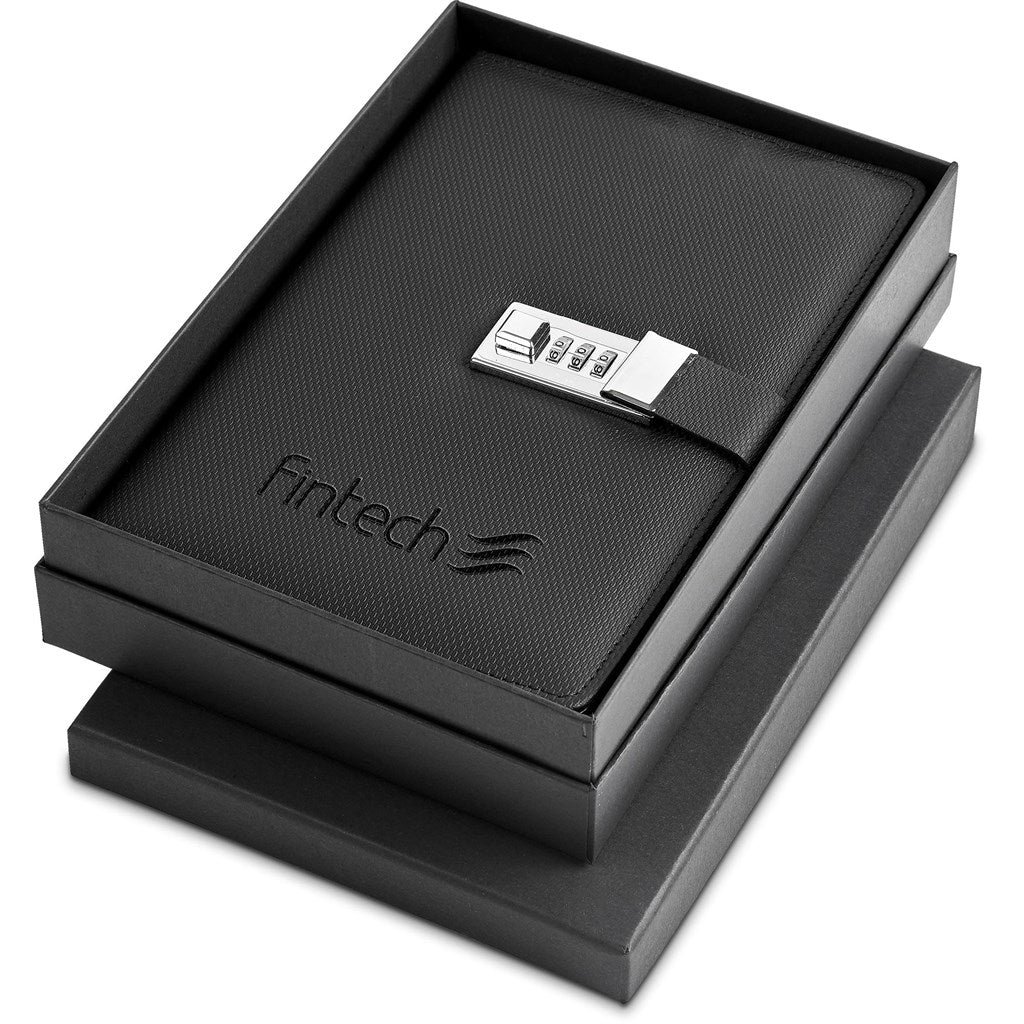 Alex Varga Chapman Code-Lock Hard Cover Notebook BLACK