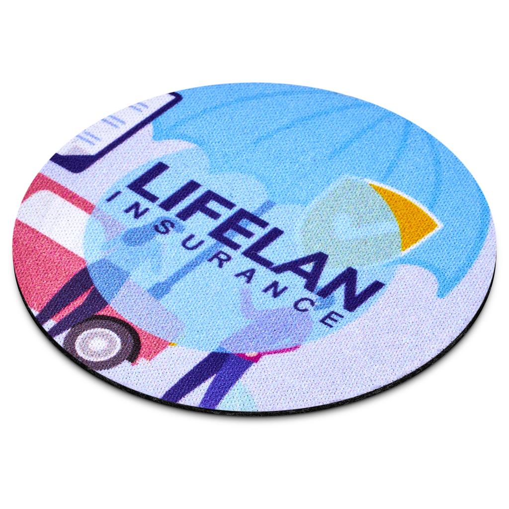 Pre-Printed Sample Hoppla Cuppa Neoprene Car Cup Coaster SOLID WHITE