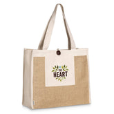 Okiyo Hikari Jute & Cotton Tote NATURAL