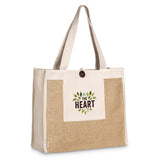 Okiyo Hikari Jute & Cotton Tote NATURAL