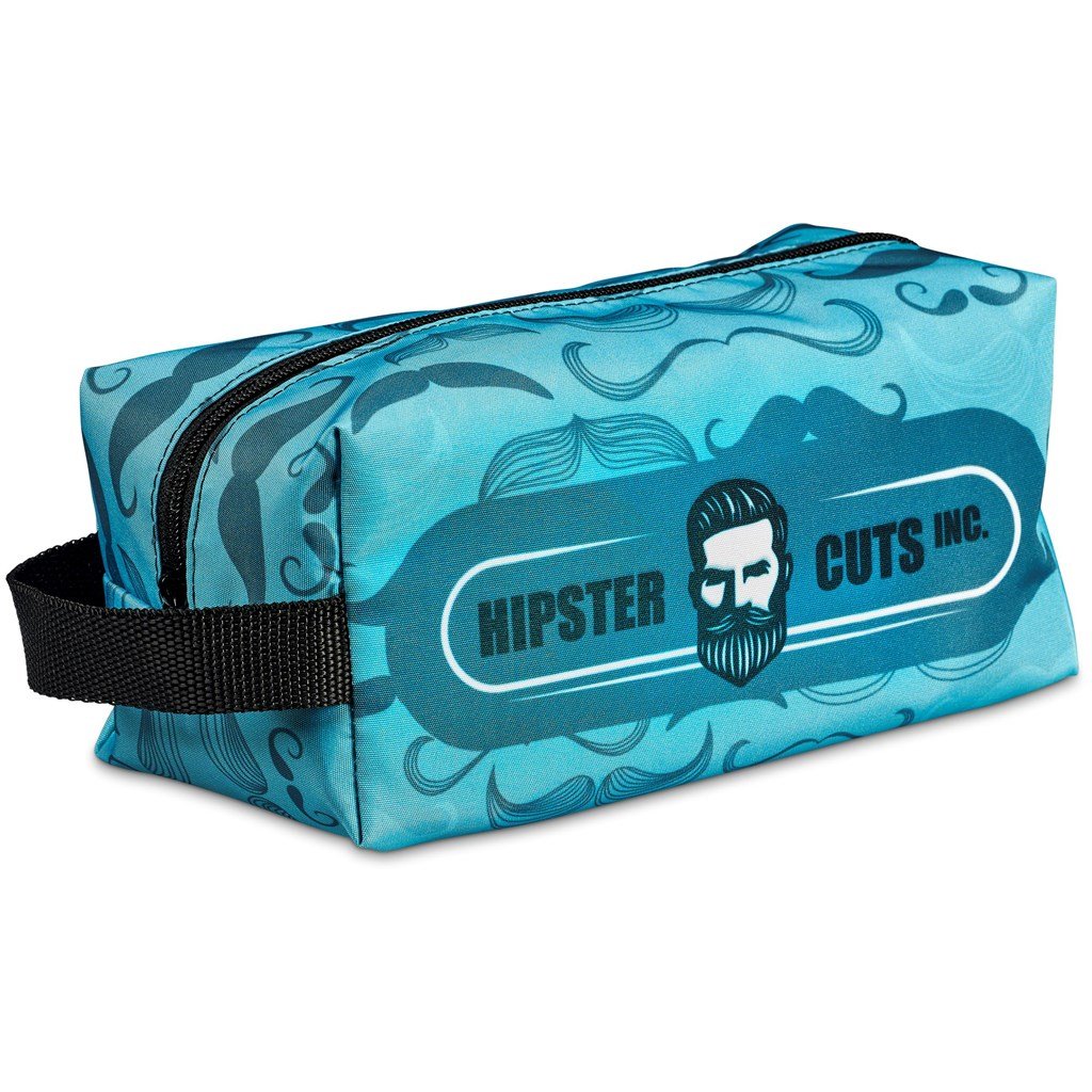 Pre-Printed Sample Hoppla Table View Toiletry Bag BLACK