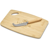 Okiyo Edamu Bamboo Cheese Board Set NATURAL