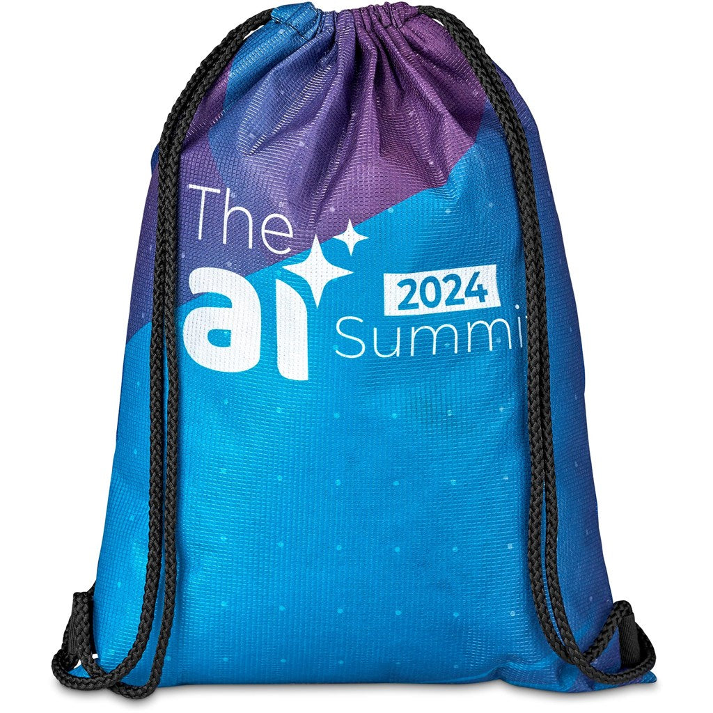 Hoppla Bellville Recycled PET Drawstring Bag BLACK