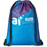 Hoppla Bellville Recycled PET Drawstring Bag BLACK