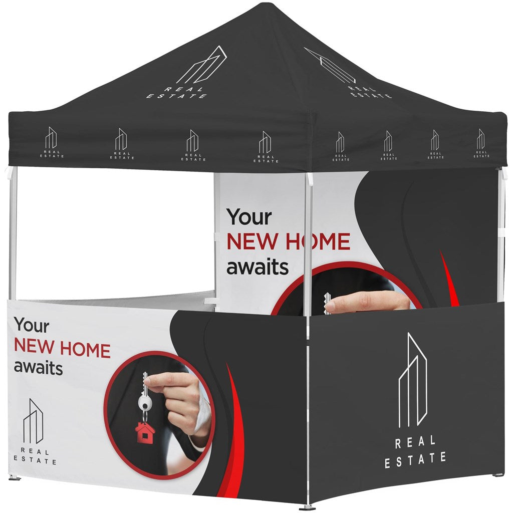 Ovation Sublimated Gazebo 2m X 2m Petite Frame - 3 Half-Wall Skins - 1 Full Wall Skin Default Title