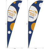 Legend 4m Sublimated Sharkfin Flying Banner Skin - Set Of 2 (Excludes Hardware) Default Title