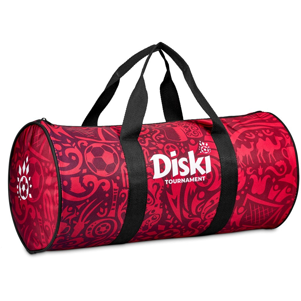 Pre-Printed Sample Hoppla Carter Barrel Sport Bag BLACK