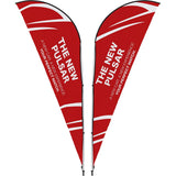 Legend 2M Sublimated Sharkfin Double-Sided Flying Banner - 1 complete unit Default Title