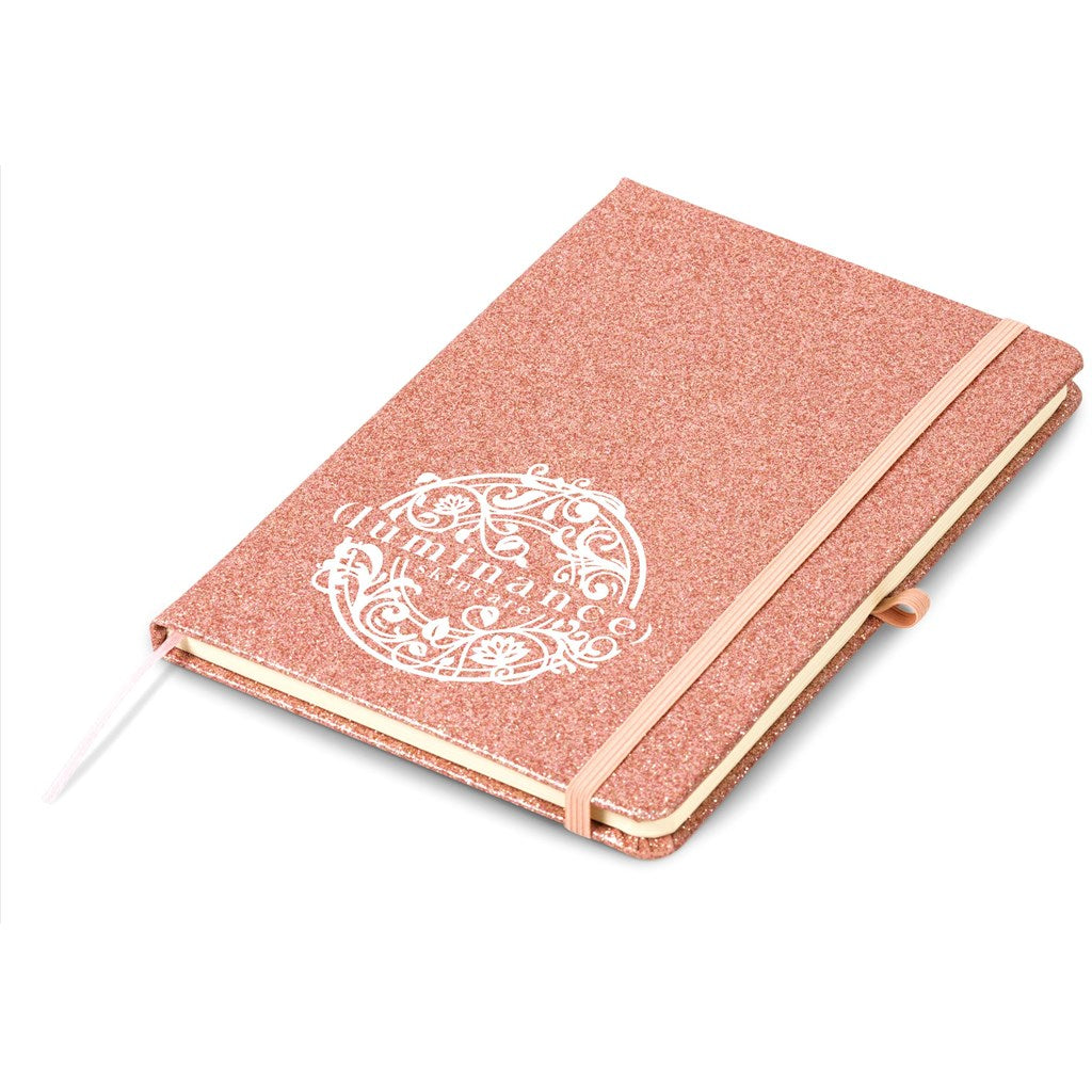 Altitude Sparkle A5 Hard Cover Notebook ROSE GOLD