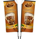 Legend 2M Sublimated Telescopic Double-Sided Flying Banner - 1 complete unit Default Title