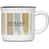 Serendipio York Ceramic Sublimation Coffee Mug - 280ml BLACK