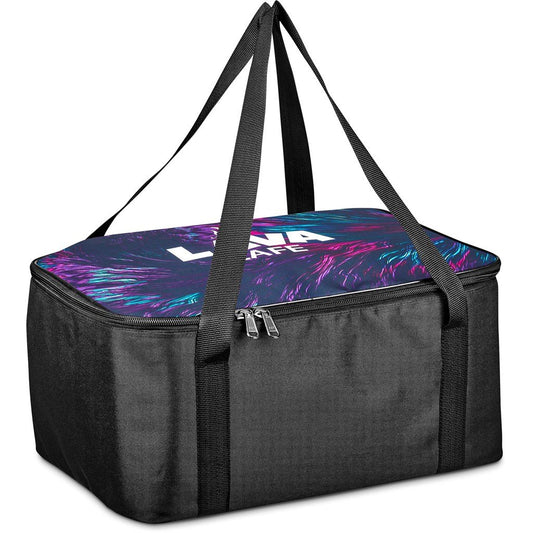 Pre-Printed Sample Hoppla Sudwala Food Delivery Cooler Bag BLACK
