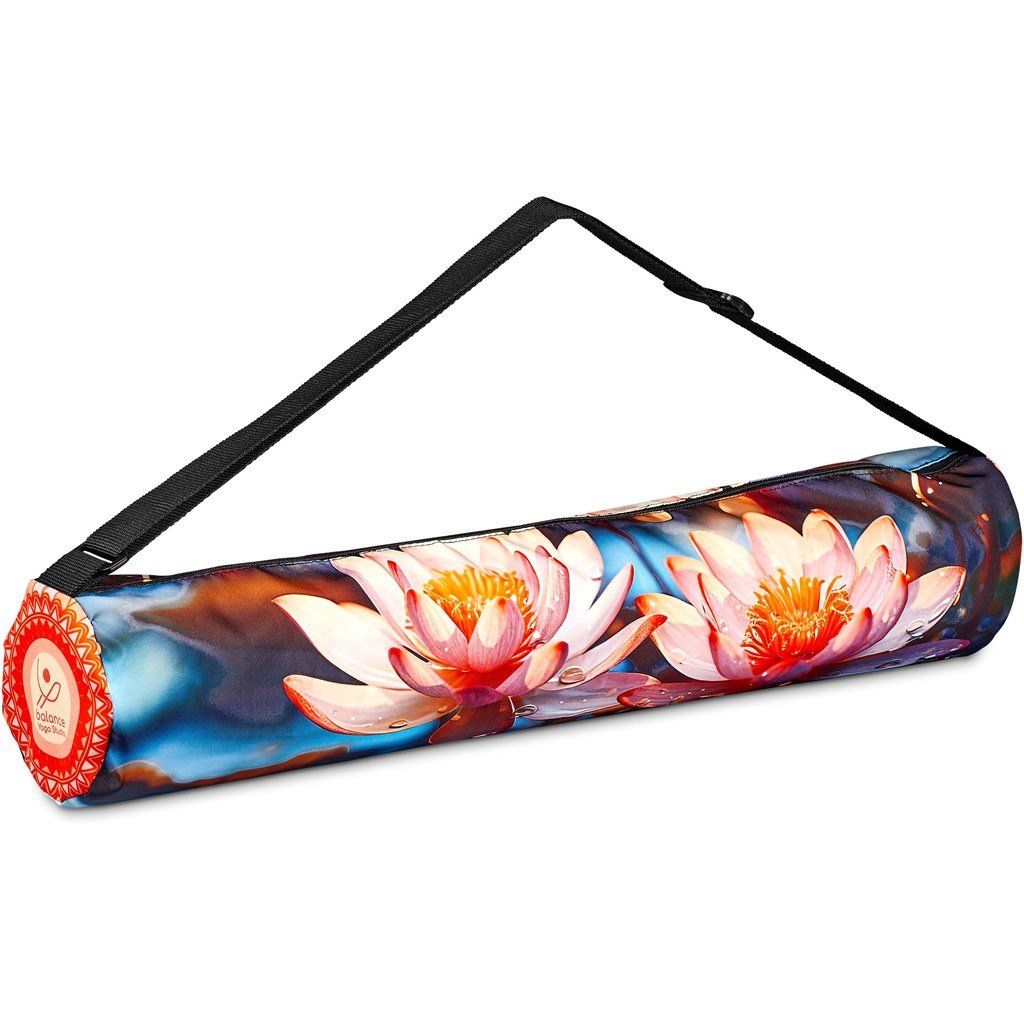 Pre-Printed Sample Hoppla Wilderness Polyester Yoga Bag BLACK