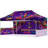 Coated Steel Sublimated Gazebo 6m x 3m - 1 Long Full-Wall Skin - 2 Short Half-Wall Skins Default Title