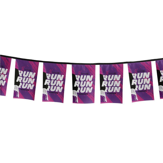 Sublimated Single-Sided Polyester Rectangle Bunting - 10m Default Title