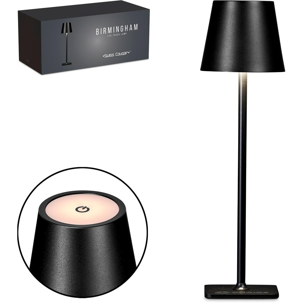 Swiss Cougar Birmingham LED Touch Lamp BLACK