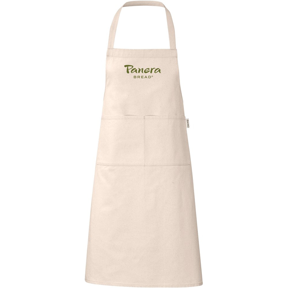 Okiyo Gohan Cotton Apron NATURAL