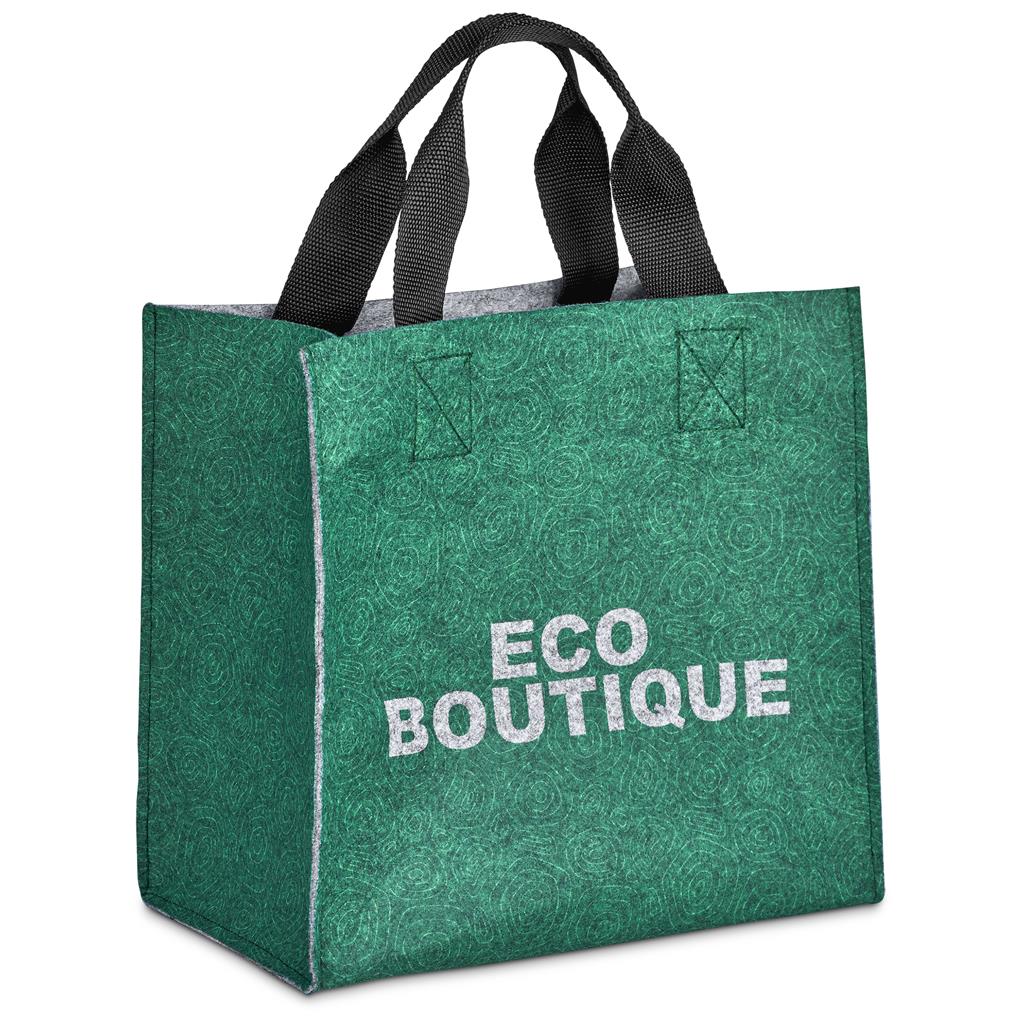 Pre-Printed Sample Hoppla Loopa Recycled PET Felt Tote Bag Light Grey