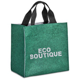 Pre-Printed Sample Hoppla Loopa Recycled PET Felt Tote Bag Light Grey