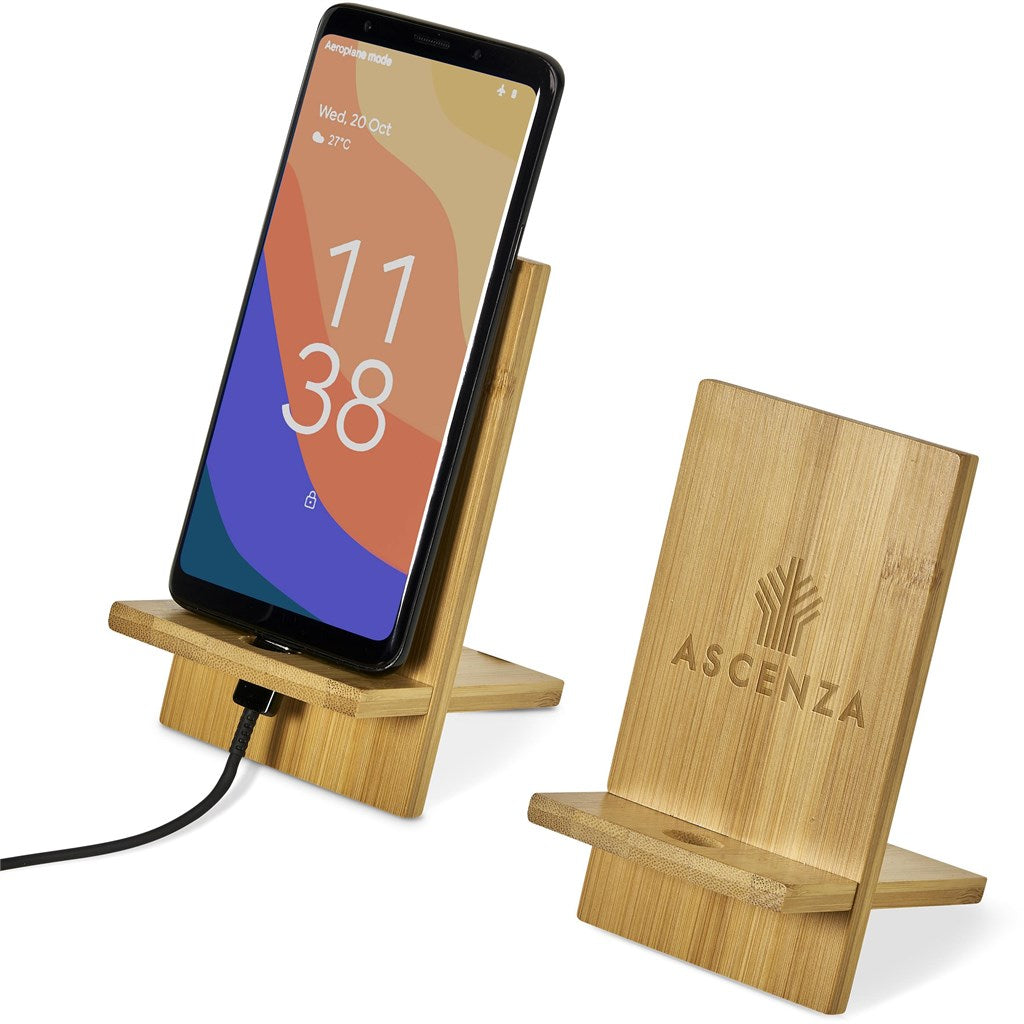Okiyo Ekslens Bamboo Phone Stand NATURAL