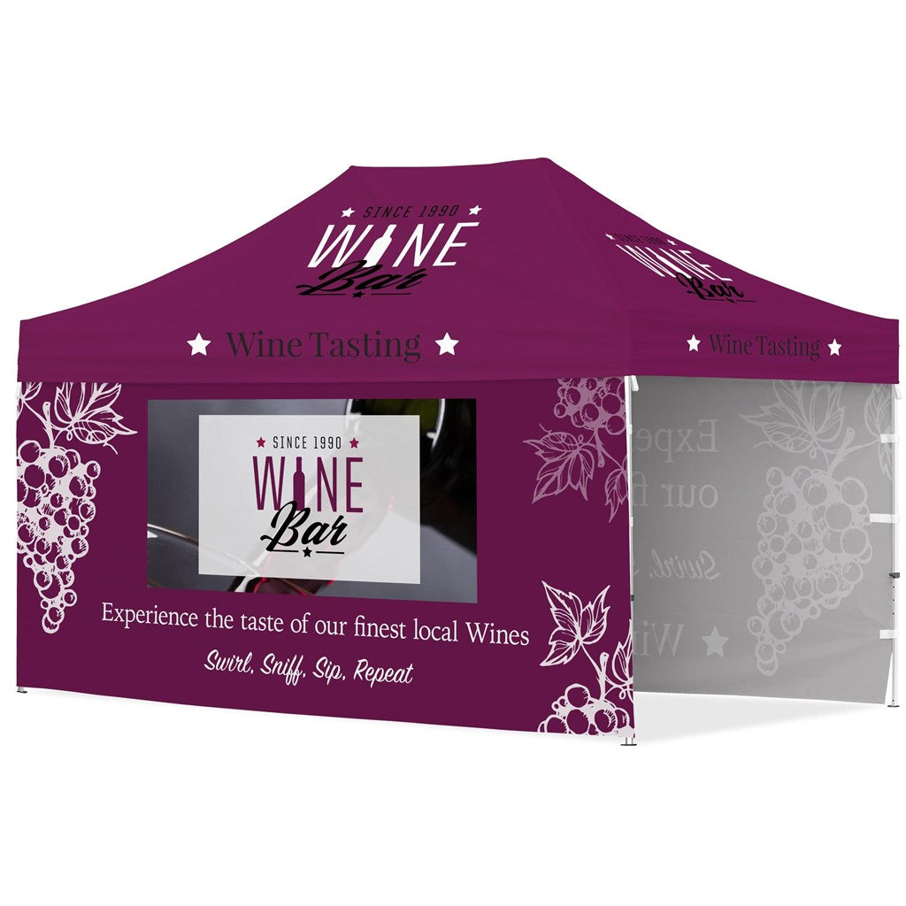 Ovation Sublimated Gazebo 4.5m X 3m - 2 Long Full-Wall Skins Default Title