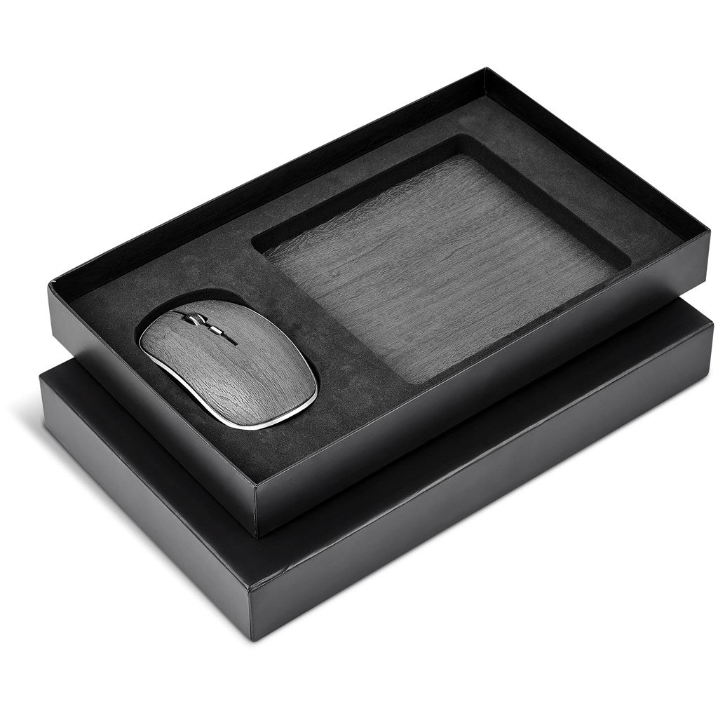 Altitude Oakridge Mouse & Mouse Pad Set GREY