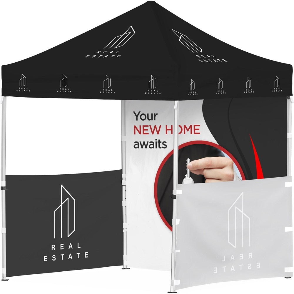 Ovation Sublimated Gazebo 2m X 2m Petite Frame - 2 Half-Wall Skins - 1 Full-Wall Skin Default Title