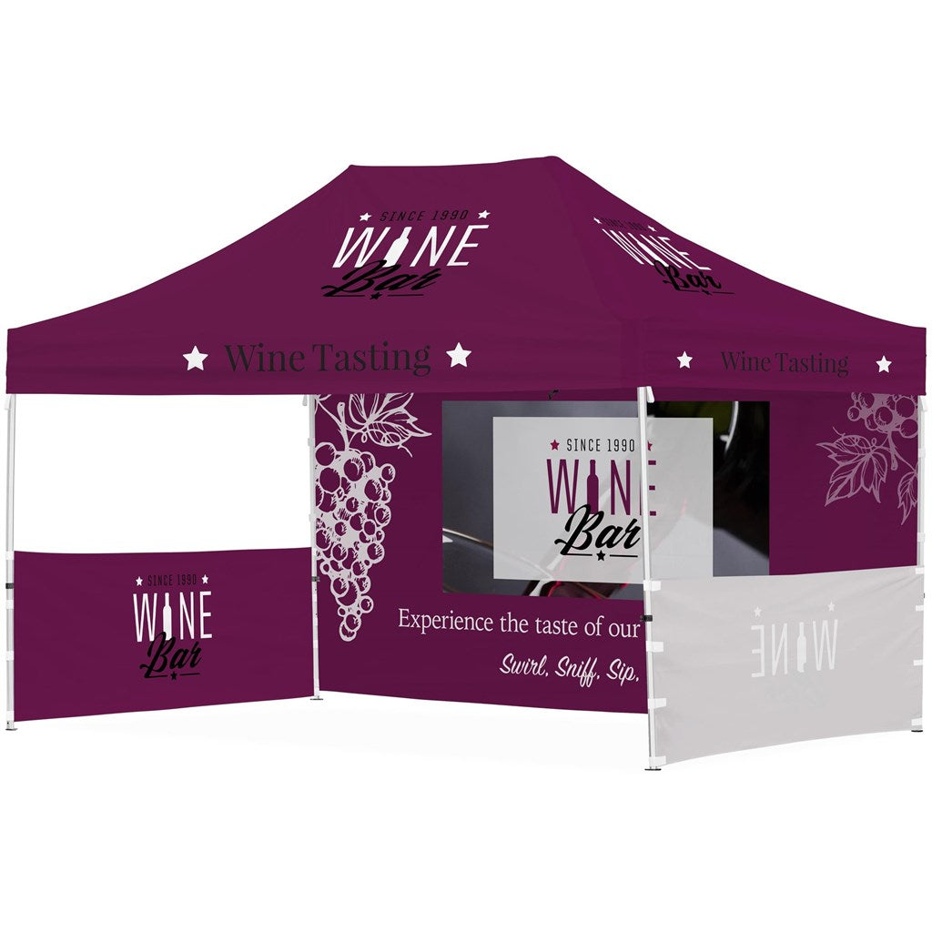Ovation Sublimated Gazebo 4.5m X 3m - 1 Long Full-Wall Skin - 2 Short Half-Wall Skins Default Title