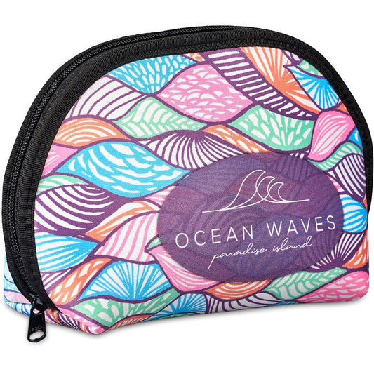 Pre-Printed Sample Hoppla Isabella Neoprene Mini Cosmetic Bag BLACK