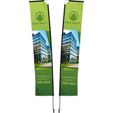 Legend 4M Sublimated Telescopic Double-Sided Flying Banner - 1 complete unit Default Title