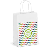 Altitude Animated Digital Print Mini Paper Gift Bag 200gsm SOLID WHITE
