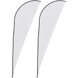 Legend 4m Sharkfin Flying Banner (Set of 2)