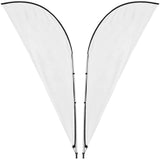 Legend 3M Sublimated Sharkfin Double-Sided Flying Banner - 1 complete unit