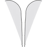 Legend 4M Sublimated Sharkfin Double-Sided Flying Banner - 1 complete unit