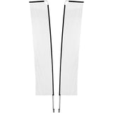 Legend 4M Sublimated Telescopic Double-Sided Flying Banner - 1 complete unit