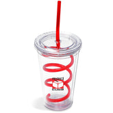 Malibu Tumbler & Twisty Straw Tumbler RED