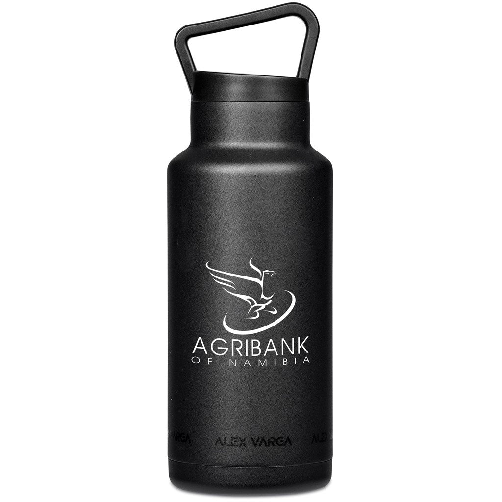 Alex Varga Barbella Stainless Steel Vacuum Water Bottle - 1 Litre BLACK