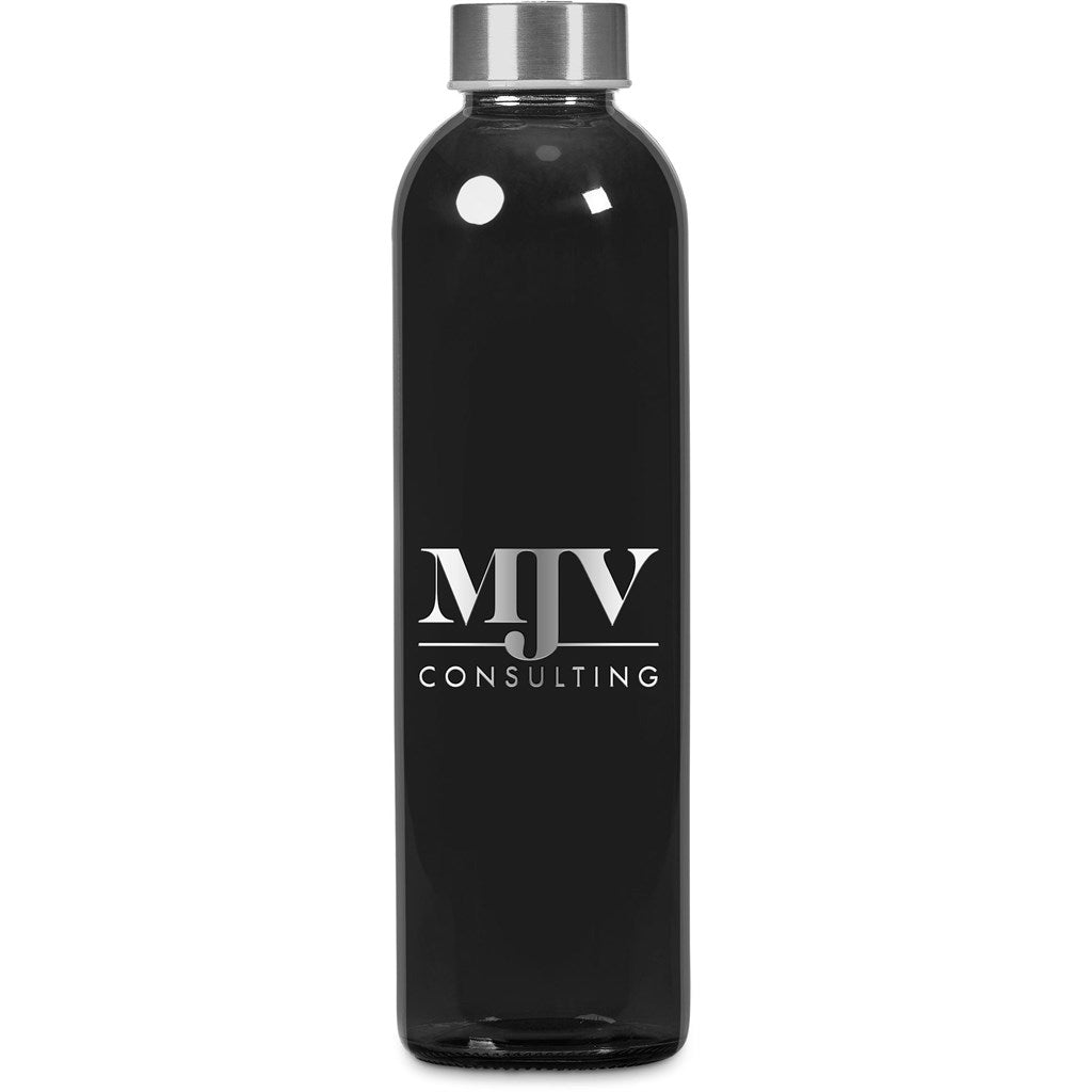 Kooshty Pura Plus Glass Water Bottle – 750ml - Black BLACK
