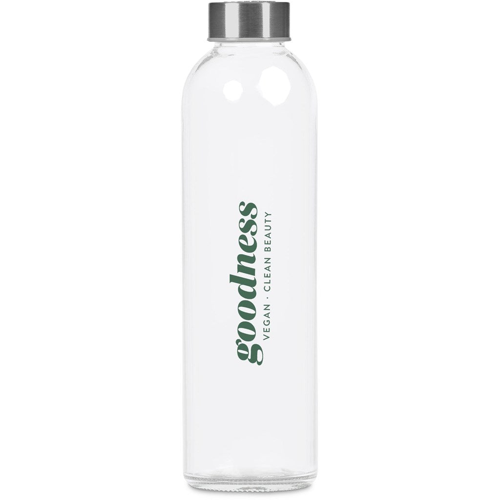 Kooshty Pura Plus Glass Water Bottle – 750ml - Black TRANSPARENT
