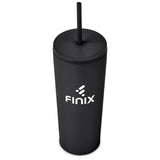 Kooshty Concorde Stainless Steel & Plastic Double-Wall Tumbler & Straw - 720ml