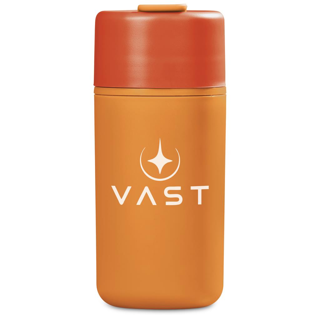 Kooshty Cuba Plastic Double-Wall Tumbler – 500ml ORANGE