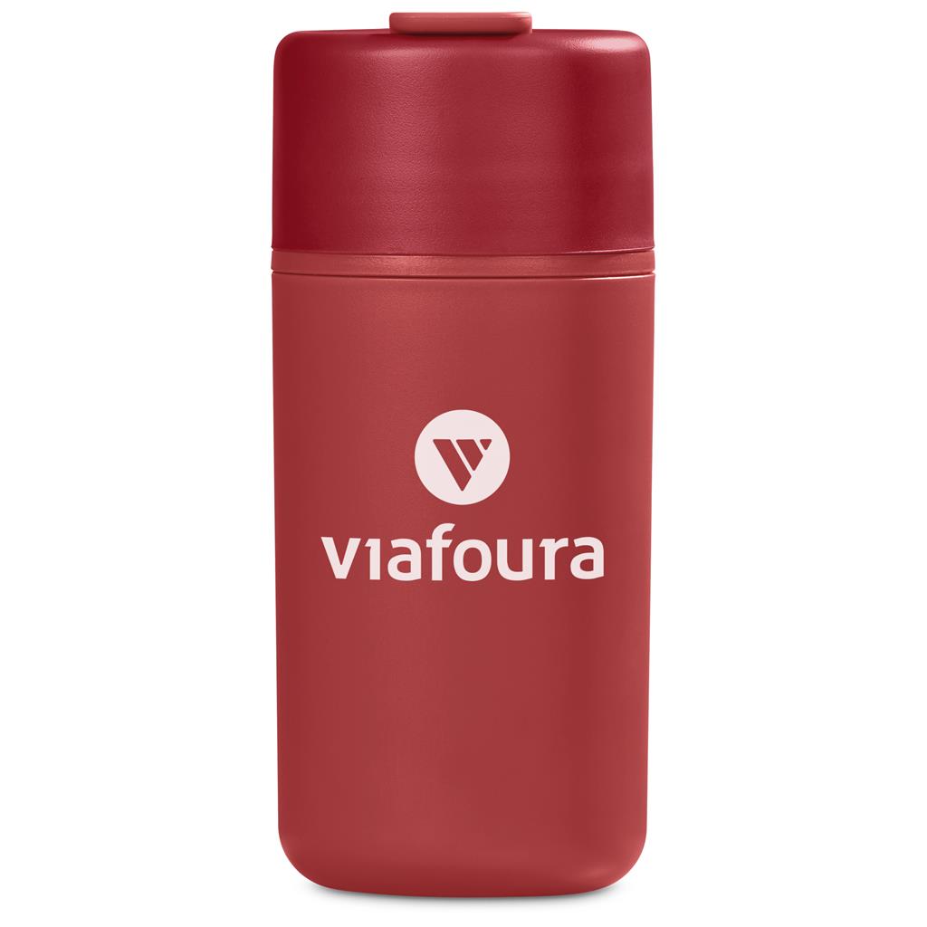Kooshty Cuba Plastic Double-Wall Tumbler – 500ml RED