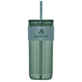 Serendipio Mayfair Plastic Tumbler & Straw – 650ml DUSTY TEAL