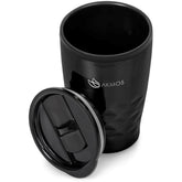 Vega Stainless Steel & Plastic Double-Wall Tumbler – 350ml BLACK
