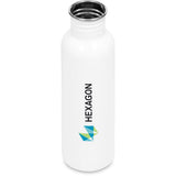 Ventura Stainless Steel Water Bottle – 750ml SOLID WHITE