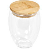 Okiyo Moco Glass & Bamboo Double-Wall Cup - 350ml