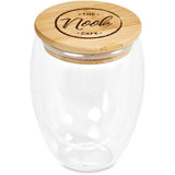 Okiyo Moco Glass & Bamboo Double-Wall Cup - 350ml